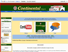 Tablet Screenshot of continental.org.es
